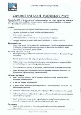 Corporate & Social Responsibility