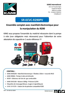SR-ECVC-R290PV - Fiche technique