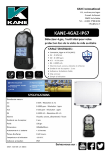 FICHE TECHNIQUE - KANE-4GAZ-IP67