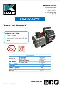 FICHE TECHNIQUE - KANE-PV-6-ATEX