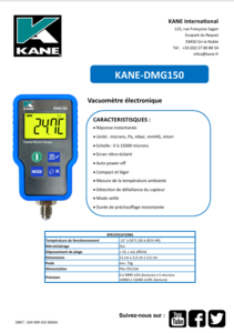 FICHE TECHNIQUE - KANE-DMG150