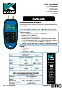 KANE3500 - Fiche technique