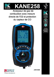 MANUEL D'UTILISATION KANE258 