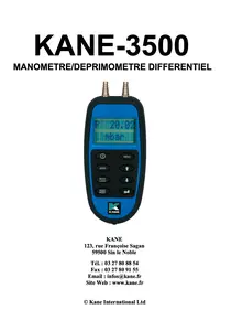 KANE3500 MANUEL