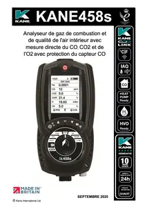 MANUEL D'UTILISATION KANE458s