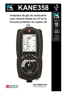 MANUEL D'UTILISATION KANE358 