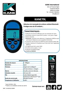 FICHE TECHNIQUE - KANE79