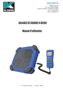 MANUEL D'UTILISATION B-BC100