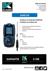 FICHE TECHNIQUE - KANE158