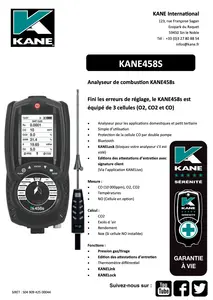 FICHE TECHNIQUE - KANE458S